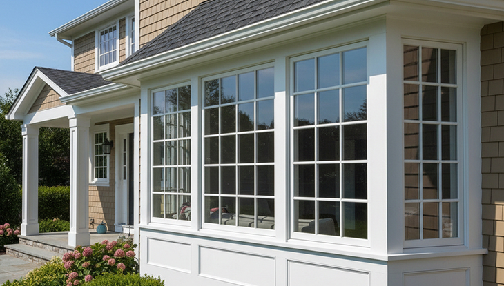 Large grid-style windows