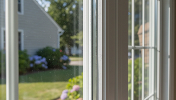 Double pane vinyl window